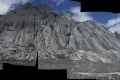 Panorama of Carstensz Pyramid north face (Robert Cassidy, 2010)