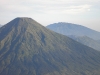 Gunung Prau hiding behind Sindoro, as seen from Sumbing