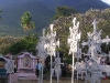 Larantuka cemetary with Ili Mandiri in the background, by Benita Sommerville