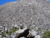 The rocky summit cone