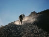 Trekkers coming down from the summit, by Tim Hannigan