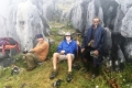 David, Nick and guide below summit of Matebean (Nicholas Hughes, July 2018)
