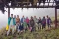 In the 'capella' before the final ascent to the summit (Trevor Sharot, July 2018)