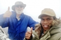 Nick and fellow climber on true summit of Matebean (Nicholas Hughes, July 2018)