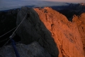 Tyrolean on summit ridge of Carstensz Pyramid (Robert Cassady, 2010)