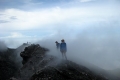hiking-along-slamet-crater-rim