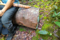 Batu Lawi - One of several discarded oil drums (Dan Quinn, July 2024)