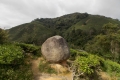 Gunung Irau - boulder near the road back down from the Mossy Forest carpark via the tea plantation (Dan Quinn, January 2019)