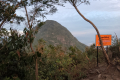 At the summit of Gunung Kerunai, looking to Kenderong (Dan Quinn, July 2024)