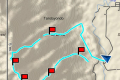 Earthmate map of Masamba route (Chris Willmett, November 2025)