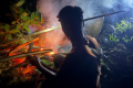Gunung Masamba - Amos at the ridge camp spot (Chris Willmett, November 2025)