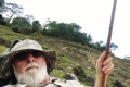 Nick with walking stick on the descent of Mundo Perdido (Nicholas Hughes, July 2018)