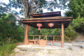 One of many rest areas on the Bukit Kledang trail (Dan Quinn, July 2024)